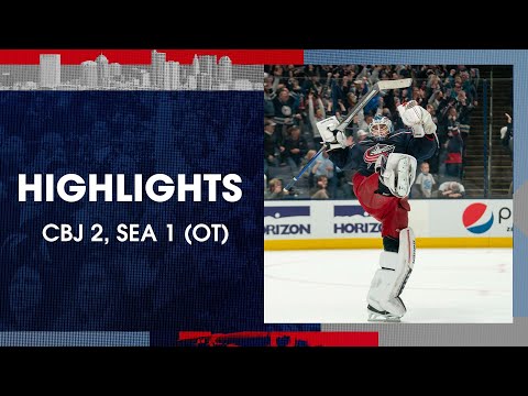 Jackets rally in third period to beat Kraken in OT!