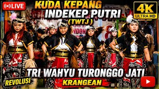 Download lagu TWTJ KUDA KEPANG INDEKEP PUTRI LIVE KANGEN TRI WAHYU TURONGGO JATI #warok #kudakepang  mp3