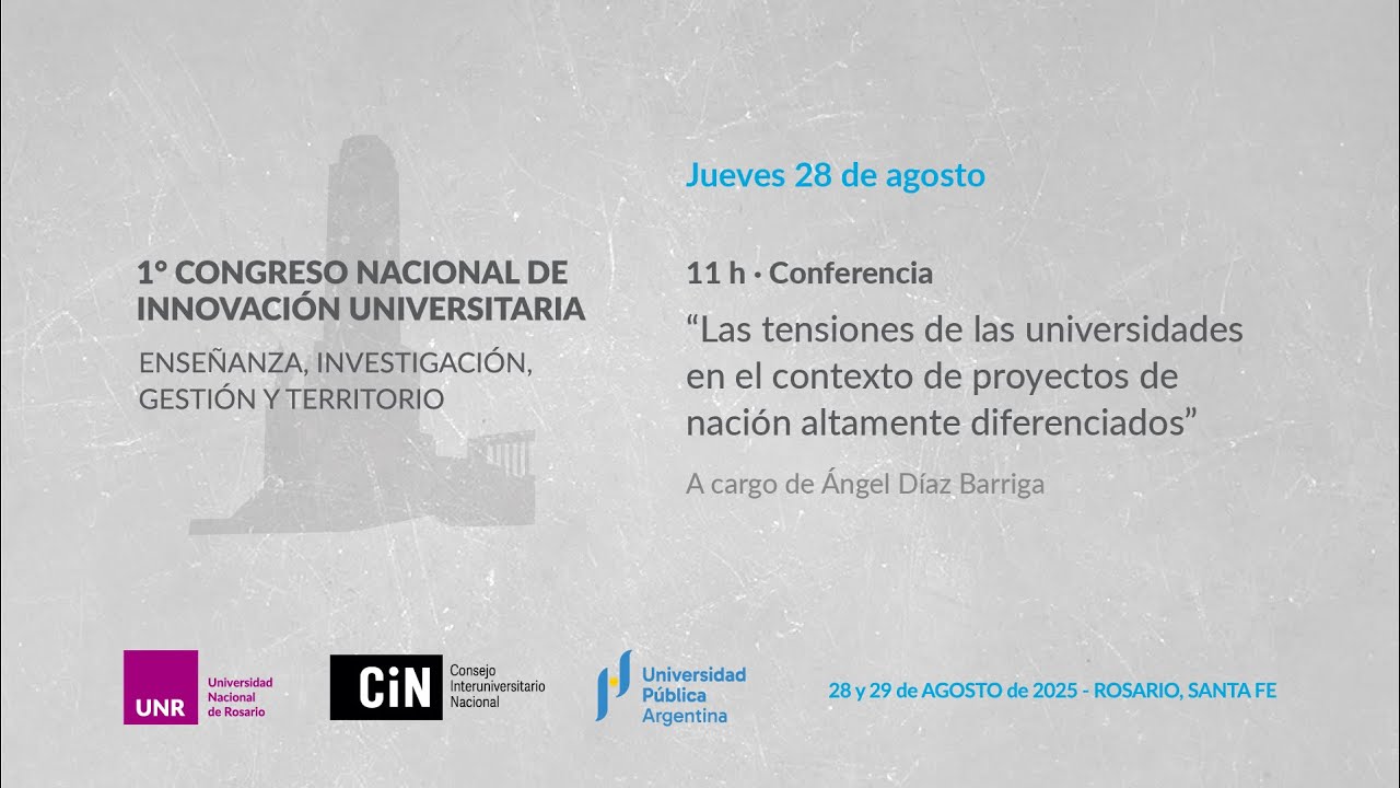 Conferencia de apertura a cargo de Ángel Díaz Barriga