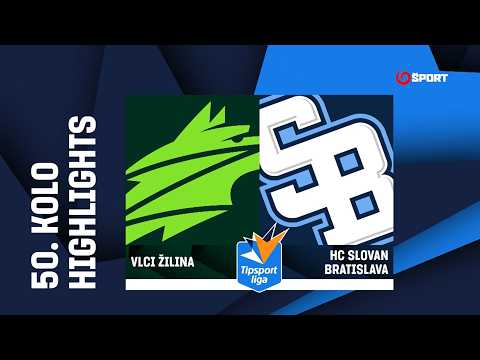 50. kolo: Vlci Žilina - HC Slovan Bratislava 3:2 pp (1:0, 0:1, 1:1, 1:0)