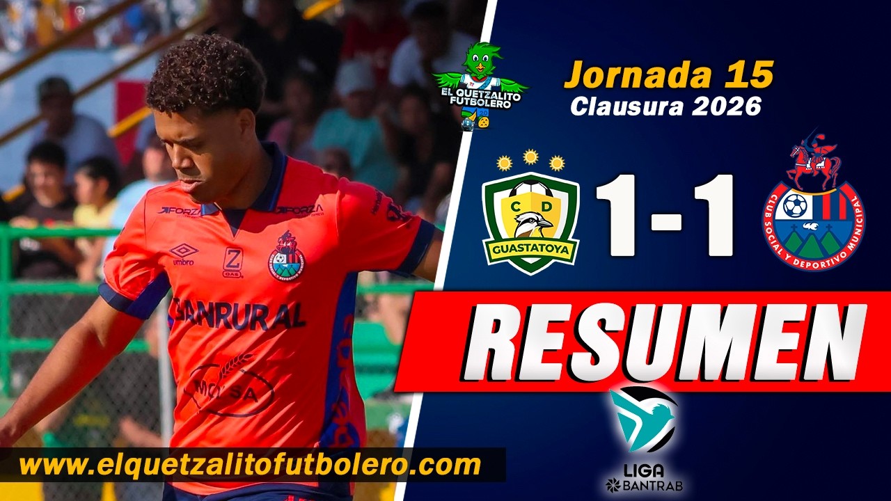 Deportivo Guastatoya vs CSD Municipal Highlights