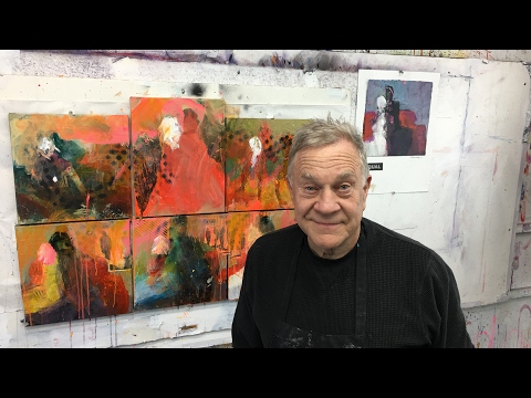 BobBlast 136   "Beyond Diptych and Triptych Painting Demonstration – part 4."