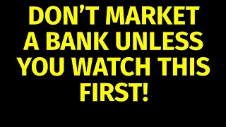 How to Market a Bank | Marketing for Banks | Bank Marketing Plan Strategies
