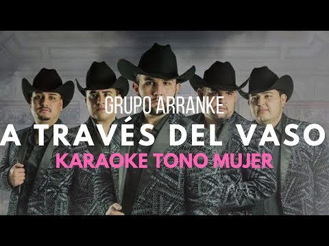 A Traves del Vaso - Karaoke Acustico Piano - Tono Mujer