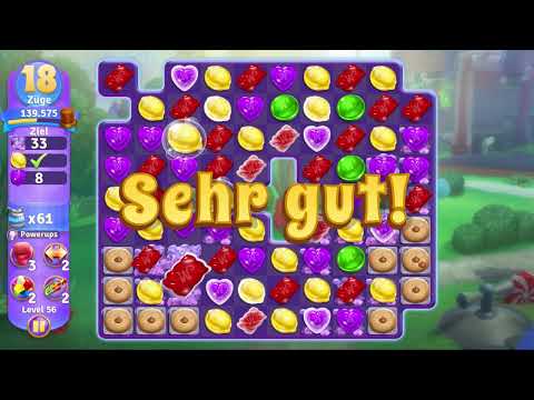 Wonka's World of Candy Level 56 no booster [Gameplay Walkthrough] [Zynga]