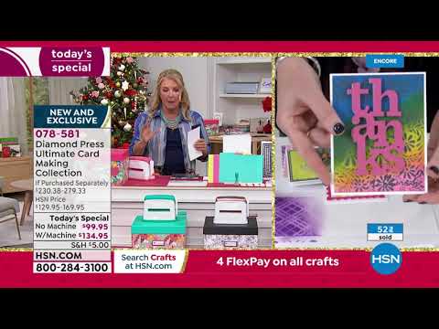 HSN | Paper Crafting - Diamond Press 11.09.2021 - 06 AM