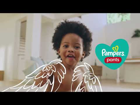 Nova Pampers Pants com Barreira Anti-cocô a prova de cocô-bomba para Até Zero Vazamento*