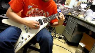Video thumbnail for Gibson Flying V Faded 3 Pickup Guitar Clean Sound by chatreeo