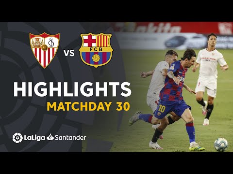 Highlights Sevilla FC vs FC Barcelona (0-0)