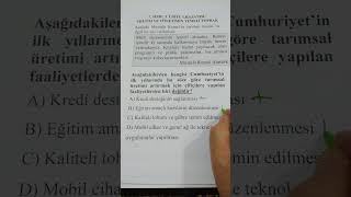 7. Sınıf Sosyal Bilgiler 5. Ünite 1. Kazanım Yeni Nesil Soru