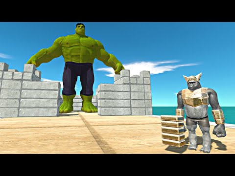 Ghor Hammer Destroying Superheroes and Kaiju Monsters in One Shot - Animal Revolt Battle Simulator