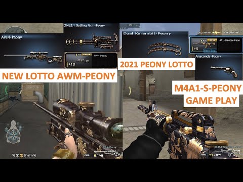 CROSSFIRE PH 2021 NEW LOTTO AWM-PEONY & M4A1-S-PEONY