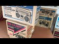 Sanyo Panasonic Toshiba Sharp 12 Original Boxes 2 Of Them Factory Sealed Golden Era 80s