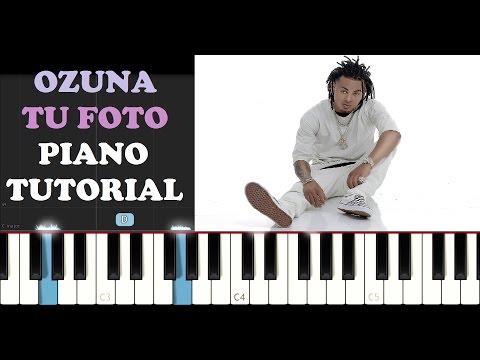 Ozuna - Tu Foto (Piano Tutorial)