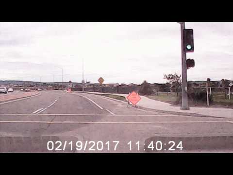 Potholes on College - Dash Can footage for my brother