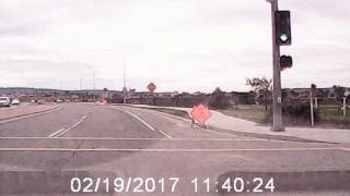 Potholes on College - Dash Can footage for my brother