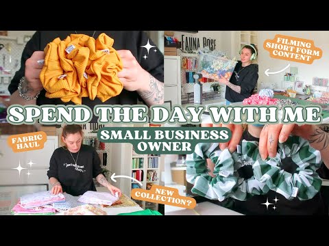 STUDIO VLOG #152 ☆🌿SMALL BUSINESS OWNER DAY IN THE LIFE✨ Sewing & Content Creating | Fauna Rose ☆