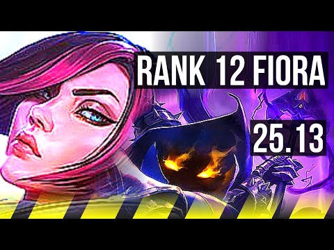 FIORA & Senna vs VEIGAR & Rakan (ADC) | 7k comeback, Godlike, Rank 12 Fiora | EUW Challenger | 25.13
