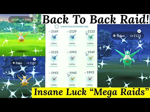 Insane ✨ Shiny Lucky For Mega Legendary Latios & Latias Raid In Pokemon Go | Pokemon Air Adventures