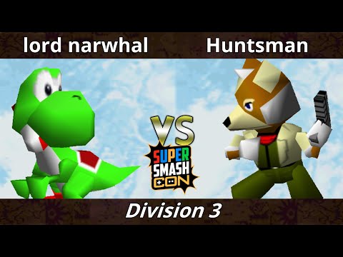 SSC 2022 Division 3 - lord narwhal (Yoshi) Vs. Huntsman (Fox) SSB64 Smash Bros Tournament