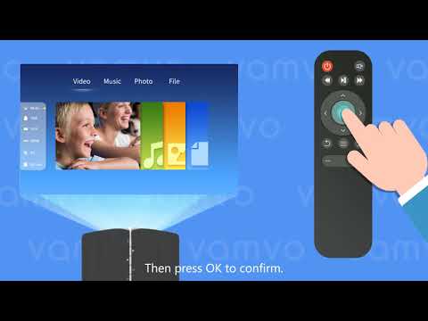 How to Connect iOS devices to Vamvo Projector YG510?