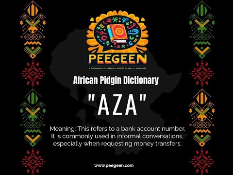 AZA African Pidgin Dictionary