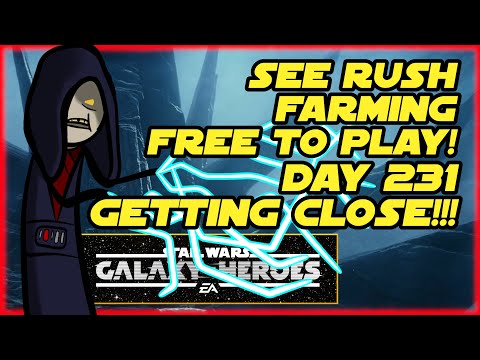 SWGOH SEE F2P RUSH!  Almost there.....I can smell it!!