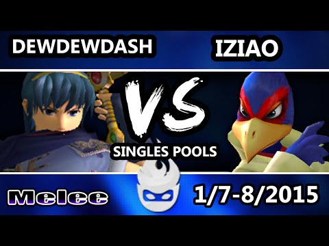 Paragon 2015 - DewDewDash (Marth) Vs. Iziao (Falco) SSBM Singles POols - Melee