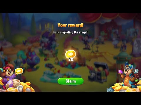 @Fishdom Level 5845, 2 Pages. Unforgettable Hike Level 37. Got Reward.