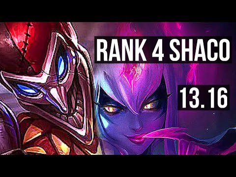 SHACO vs EVE (JNG) | Rank 4 Shaco, 2.3M mastery, 7/1/3, 400+ games | KR Challenger | 13.16