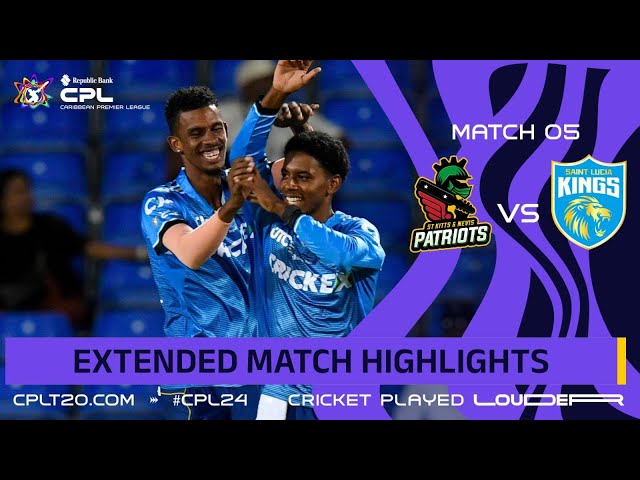 Extended Match Highlights | St Kitts and Nevis Patriots vs Saint Lucia Kings | CPL 2024