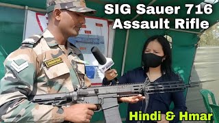 SIG Sauer 716 Assault Rifle  Indian Army Display  