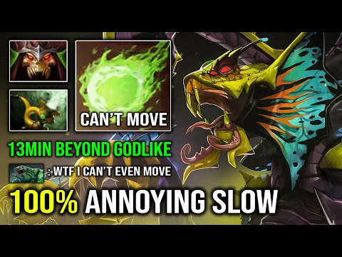 13MIN GODLIKE Most Annoying Venomancer Ever 100% Overpower Poison Nova DPS 7.32c Dota 2