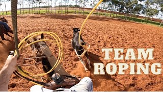 Team Roping (heeling view) Go Pro