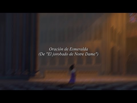 Miniatura de Oración de Esmeralda (De &rdquo;El jorobado de Notre Dame&rdquo;)