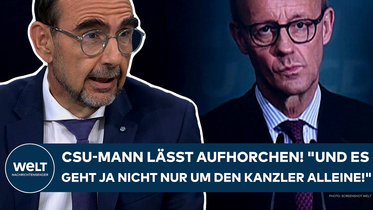 DEUTSCHLAND: CSU-Mann lässt aufhorchen! "Und es geht ja nicht nur um den Kanzler alleine!"