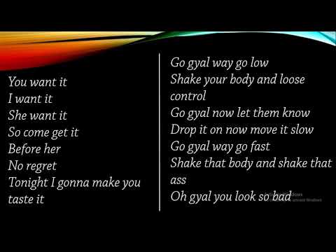 go gyal - Ahzee lyrics
