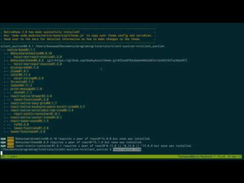 React Native Tutorial Silent Auction App Part 5