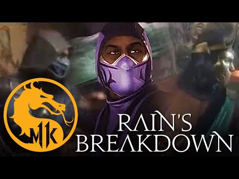 MORTAL KOMBAT 11 - RAIN CHARACTER BREAKDOWN [ALL VARIATIONS , COMBOS , KRUSHING BLOWS , ETC....]