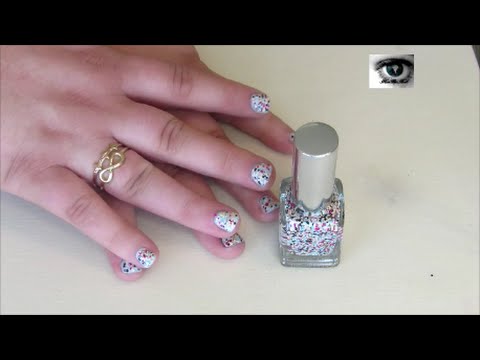 Confetti Explosion with Gel Base Coat