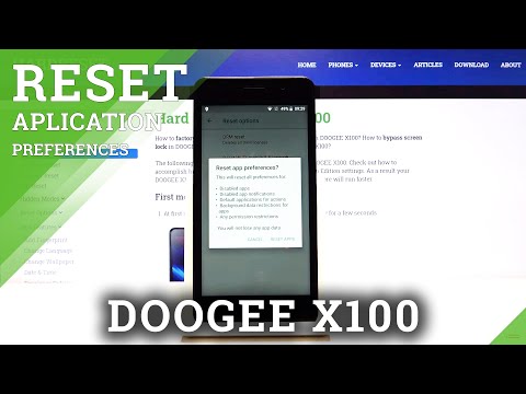 How to Reset App Preferences in DOOGEE X100 – Restore Default App Preferences