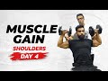 Full Week Workout Plan for Muscle Gain | Day 04 - Shoulders | Yatinder Singh