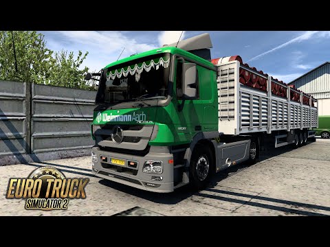 Mercedes Actros MP3 | Hungary Map | ETS2 1.45 | Esztergom  🇭🇺- Budaörs 🇭🇺