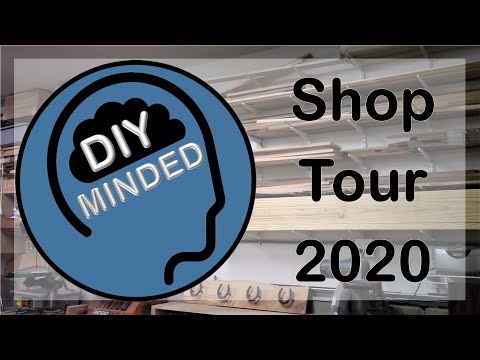 A tour of the DIY Minded workshop. Shop Tour 2020