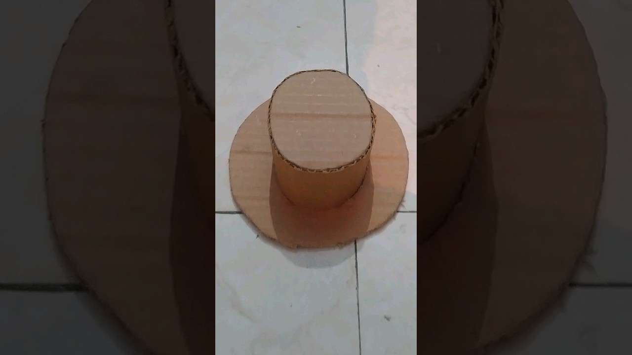cardboard topi design