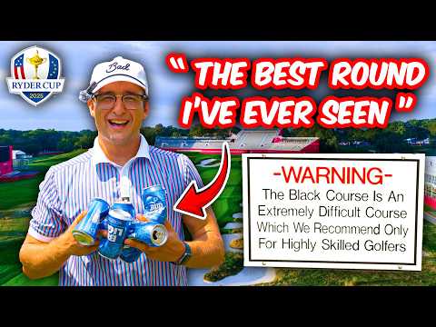 Playing 9 Holes & Drinking 9 Beers at Bethpage Black | Ryder Cup 2025