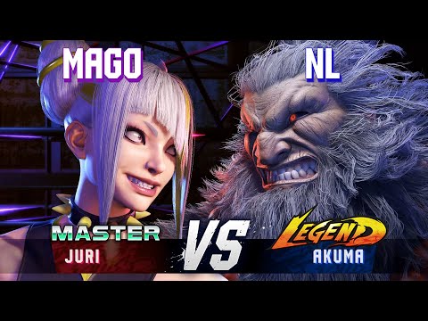 SF6 ▰ MAGO (Juri) vs NL (Akuma) ▰ High Level Gameplay