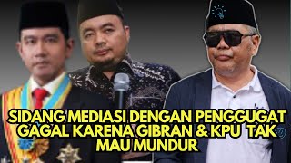 Mediation with Plaintiff Fails Because Gibran and the General Elections Commission (KPU) Refuse t...