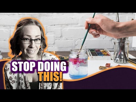 This is why you make a mess when you paint #acrylicpainting