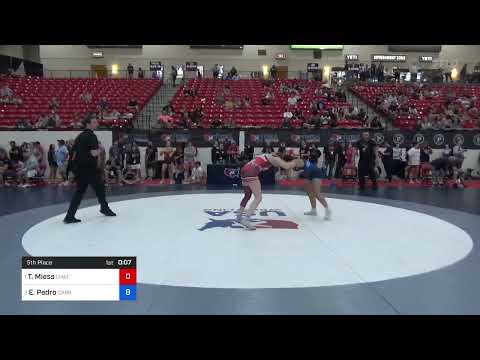 127 Lbs 5th Place - Taylor Miess, Chatfield Wrestling Club Vs Emily Pedro, Carrollton Thunder Wres